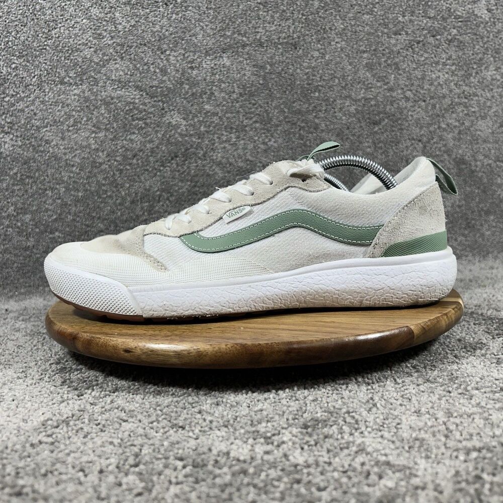 Vans UltraRange Exo Mens Size 12 White Suede Green Athletic Outdoor Shoes Used - Picture 5 of 11